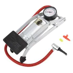 STG Foot Pump with air gauge, auto/bike valve