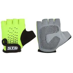 STG Bike Kids gloves, neon green/black